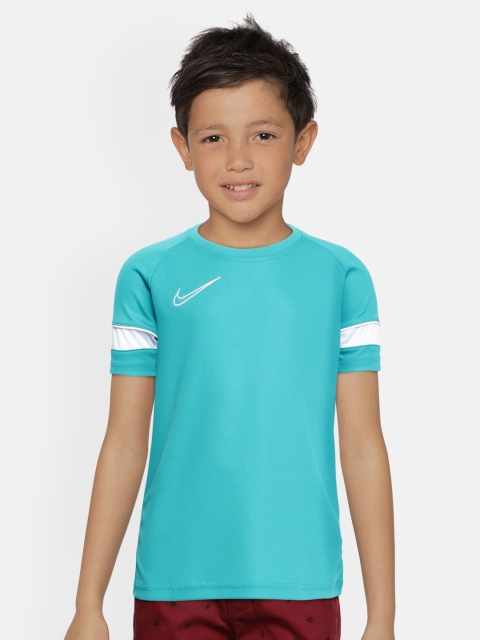 

Nike Kids Teal Solid Dri Fit Soccer T-shirt