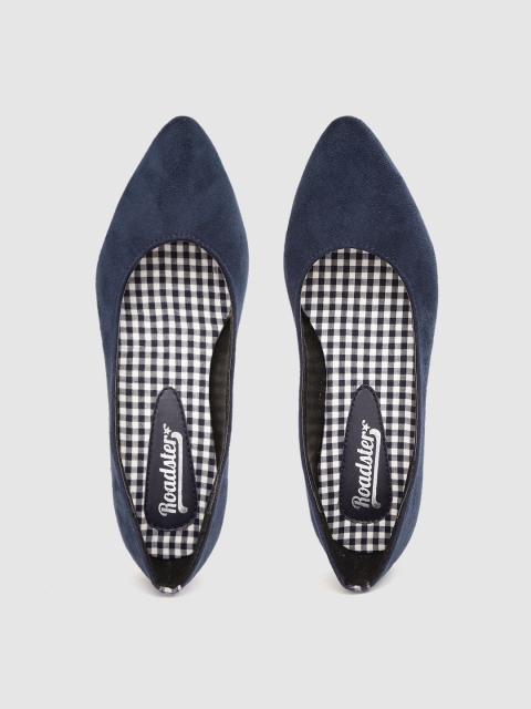 

Roadster Women Navy Blue Solid Ballerinas