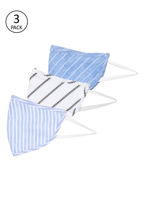 

Mast & Harbour Unisex Pack of 3 Printed Outdoor Masks, White