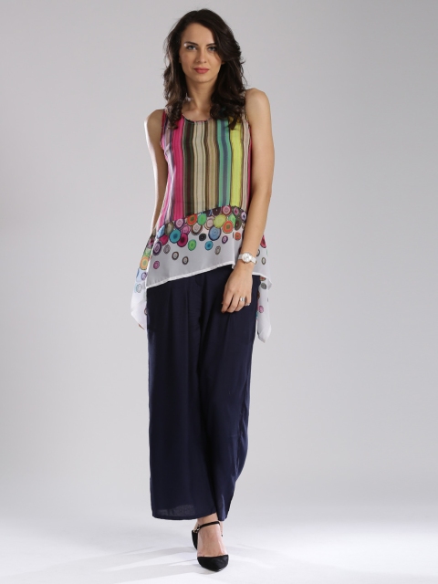 

IMARA Fusion Multicoloured Printed Polyester Top, Multi