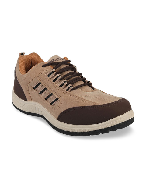 

WALKWAY Men Brown Colourblocked Sneakers