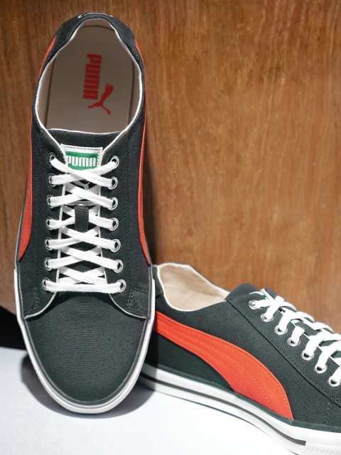 

PUMA Men Charcoal Grey & Orange Hip Hop 5 IDP Sneakers