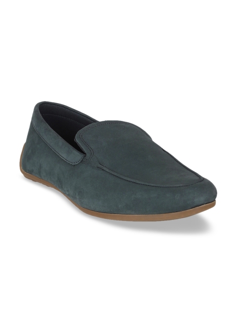 

Clarks Men Blue Solid Nubuck Driving Shoes