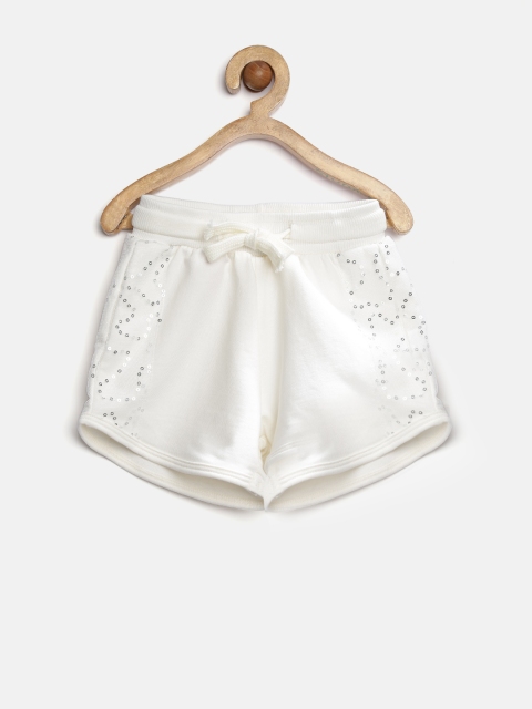 

Gini & Jony Girls Off-White Sequinned Shorts