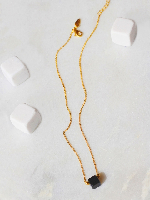 

Amaltaas Women Black Onyx Necklace, Gold