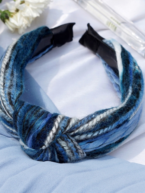 

JOKER & WITCH Women Blue Printed Knot Headband