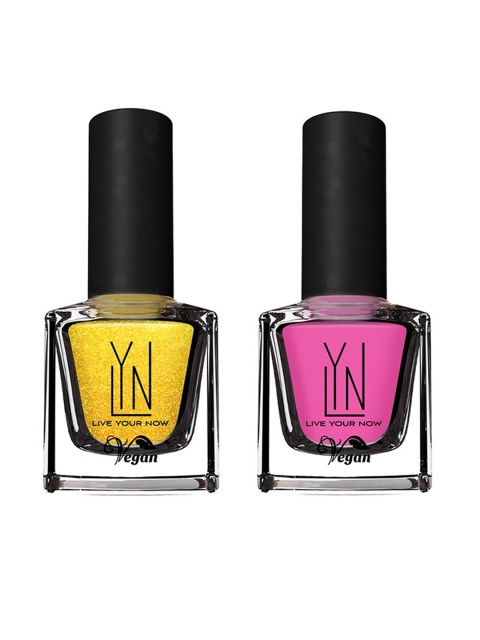 

LYN LIVE YOUR NOW Set of 2 Skate & Panthera Roar Nail Paint, Pink