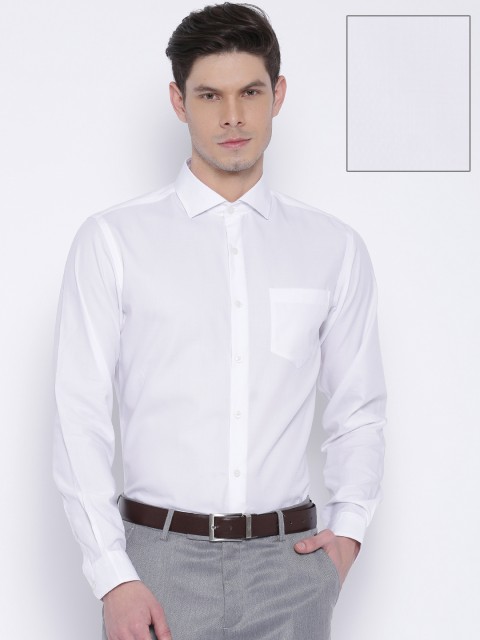 

Black Coffee Men White Slim Fit Formal Shirt