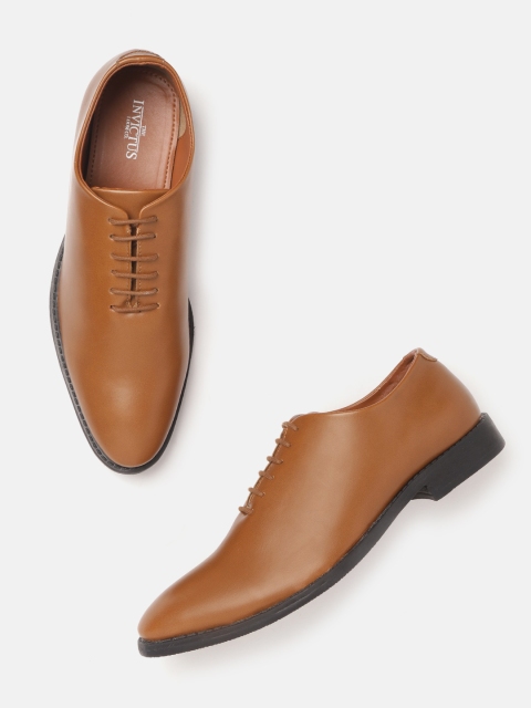 

INVICTUS Men Brown Solid Formal Oxfords