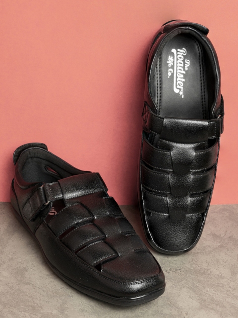 

Roadster Men Black Shoe-Style Sandals