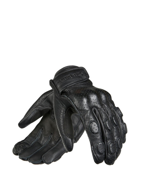 

Royal Enfield Men Black Leather Burnish Gloves