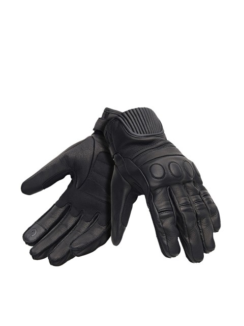 

Royal Enfield Men Black Genuine Leather Rocker Gloves