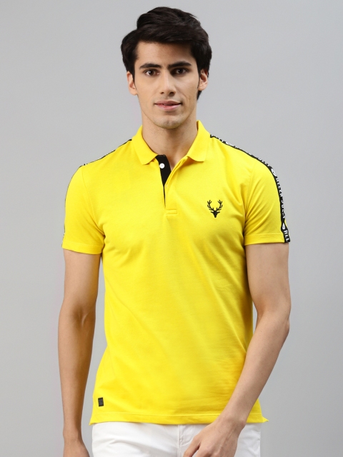

Allen Solly Sport Men Yellow Polo Collar T-shirt
