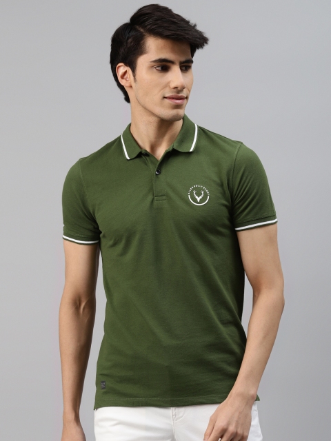 

Allen Solly Sport Men Green Polo Collar T-shirt