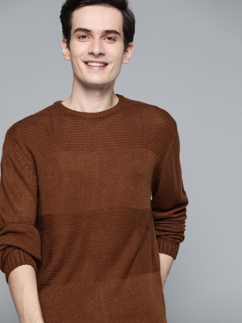 

Mast & Harbour Men Brown Pullover