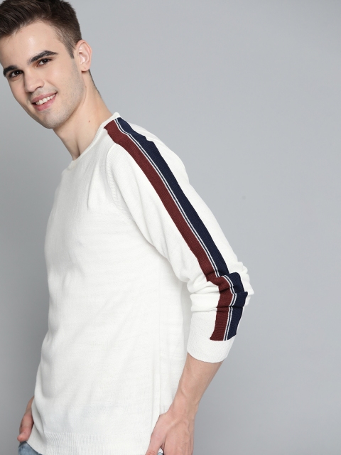 

Mast & Harbour Men White Pullover