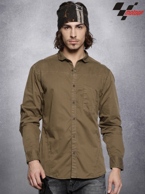 

RDSTR Brown MotoGP Casual Shirt