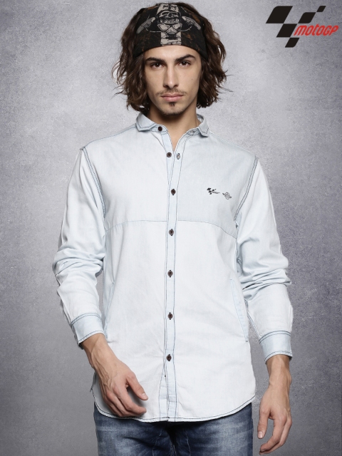 

RDSTR Blue MotoGP Denim Casual Shirt