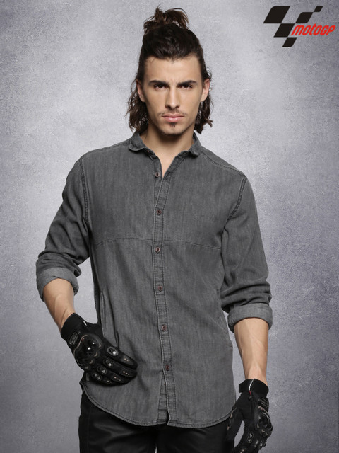 

RDSTR Charcoal Grey MotoGP Casual Shirt