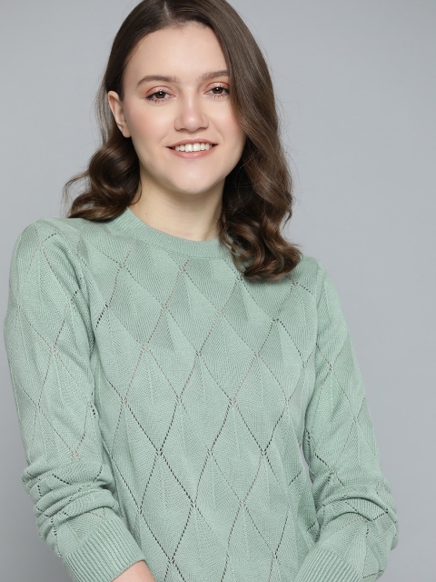 

Mast & Harbour Women Green Pullover