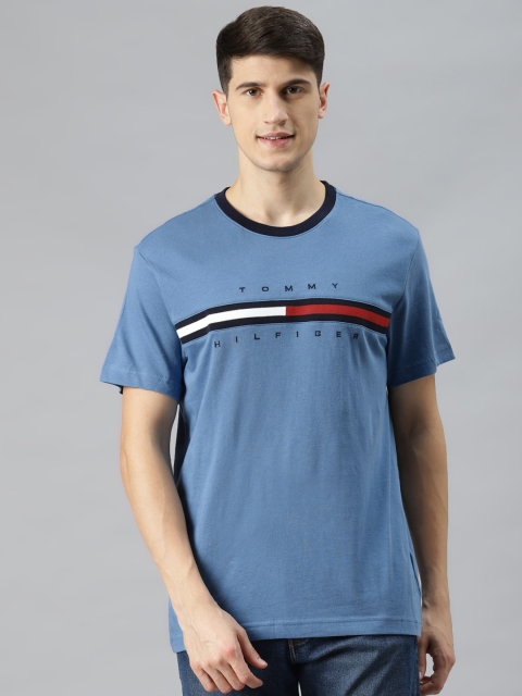 

Tommy Hilfiger Men Blue Organic Cotton T-shirt
