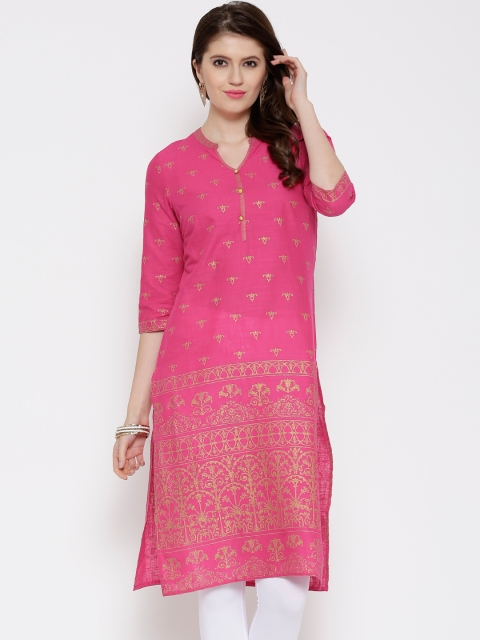 

Aurelia Pink Printed Kurta