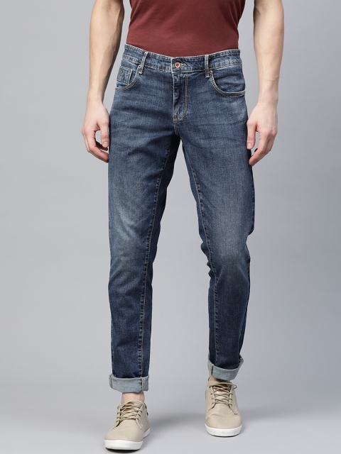 

Indian Terrain Men Navy Blue Slim Fit Light Fade Stretchable Jeans