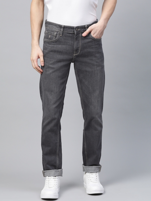 

Indian Terrain Men Charcoal Slim Fit Light Fade Stretchable Jeans