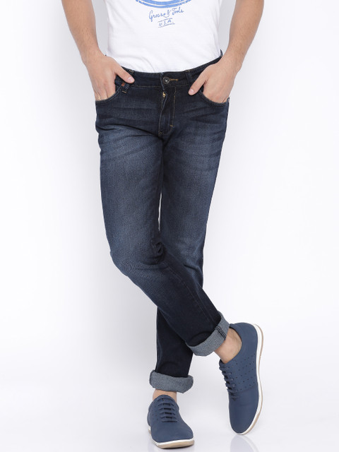 

Wrangler Blue Slim Fit Stretchable Jeans