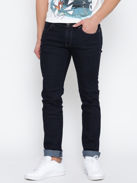 

Wrangler Navy Low-Rise Skanders Slim Fit Jeans, Na