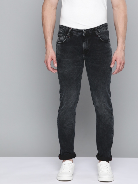 

Indian Terrain Men Black Tapered Fit Light Fade Stretchable Jeans