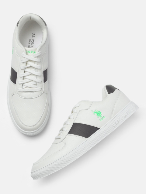 

U.S. Polo Assn. Men Off-White PU Sneakers