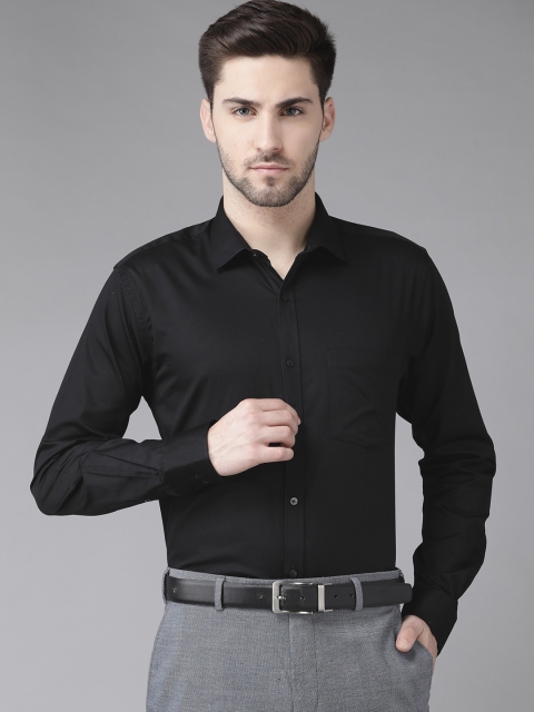 

Park Avenue Men Black Pure Cotton Slim Fit Formal Shirt