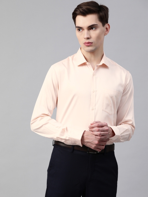 

Park Avenue Men Beige Pure Cotton Slim Fit Formal Shirt