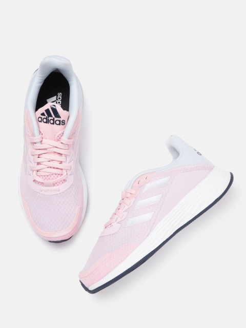 

ADIDAS Kids Pink Woven Design Duramo SL Running Shoes