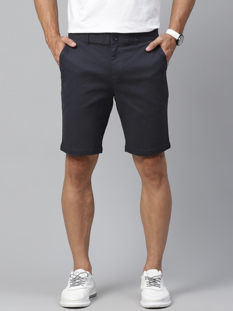 

Mast & Harbour Men Navy Blue Mid-Rise Regular Shorts