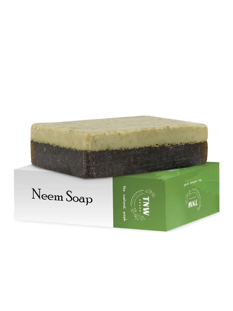 

TNW the natural wash Handmade Purifying Neem Soap for Acne and Rashes - 100 gm, Green