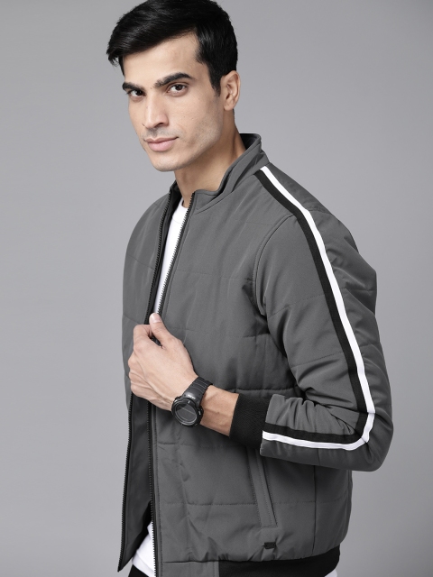 

Roadster Men Grey Bomber Jacket
