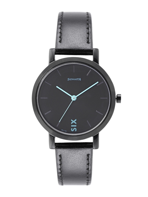 

Sonata Women Black Sonata Play Analogue Watch NN8164NL01