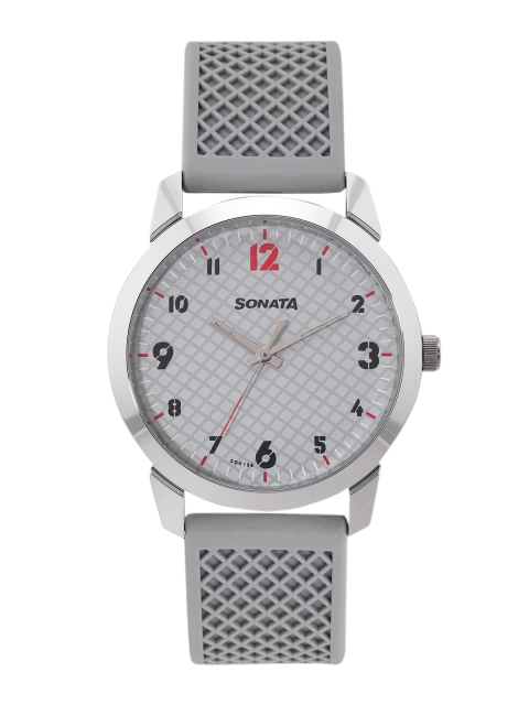 

Sonata Men Grey Analogue Watch NN77107SP01W