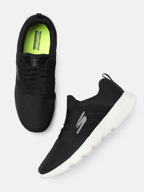 

Skechers Men Black Go Run Focus- Argos Goga Mat Running Shoes