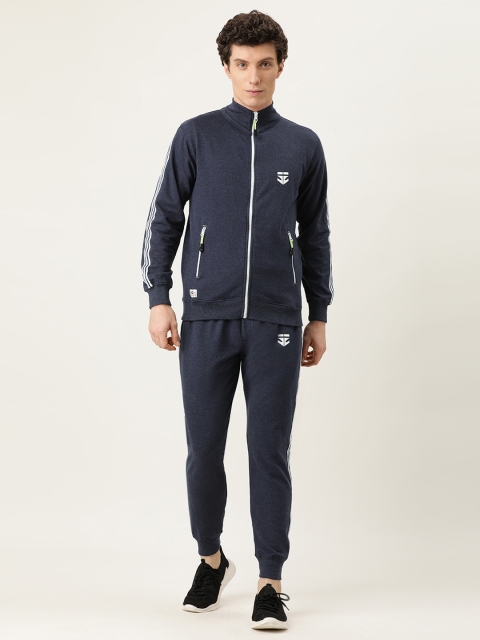 

Sports52 wear Men Blue Comfort Fit Solid Track Suit