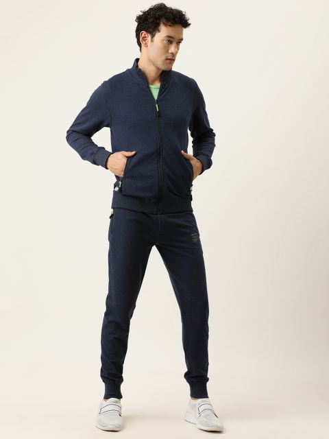 

Sports52 wear Men Navy Blue Solid Tracksuit