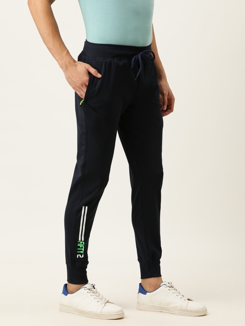 

Sports52 wear Men Navy Blue Printed Slim Fit Joggers
