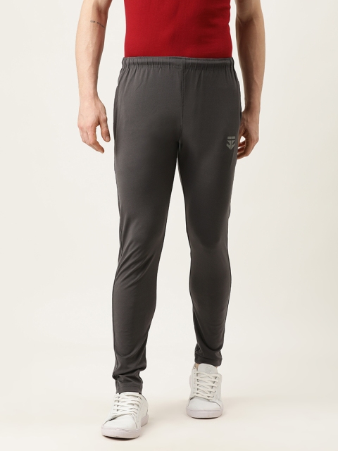 

Sports52 wear Men Grey Solid Slim Fit Track Pants
