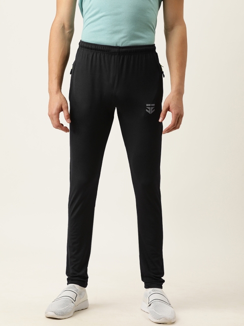 

Sports52 wear Men Black Slim Fit Solid Track Pants