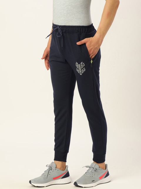

Sports52 wear Men Navy Blue Printed Slim Fit Joggers