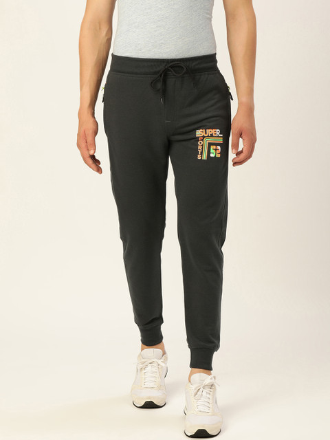 

Sports52 wear Men Grey Printed Slim Fit Joggers