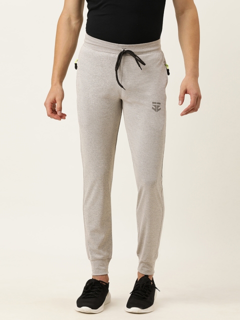

Sports52 wear Men Grey Melange Solid Slim Fit Joggers