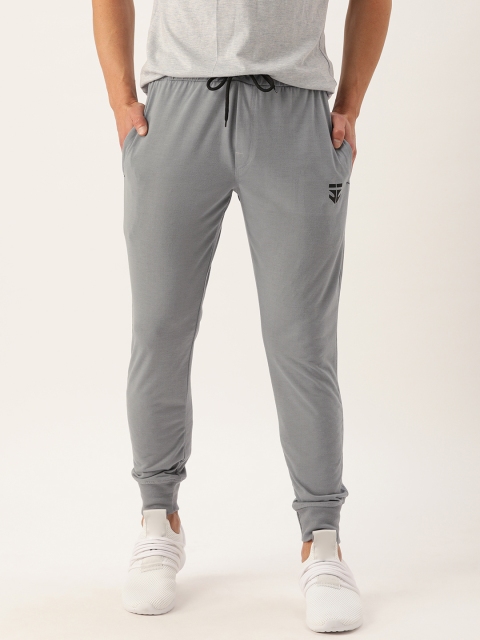 

Sports52 wear Men Grey Solid Slim Fit Joggers